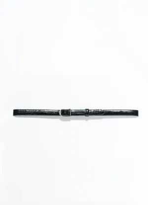 Zadig & Voltaire/ RISE 20MM EMBOSSED CROCO/ Noir