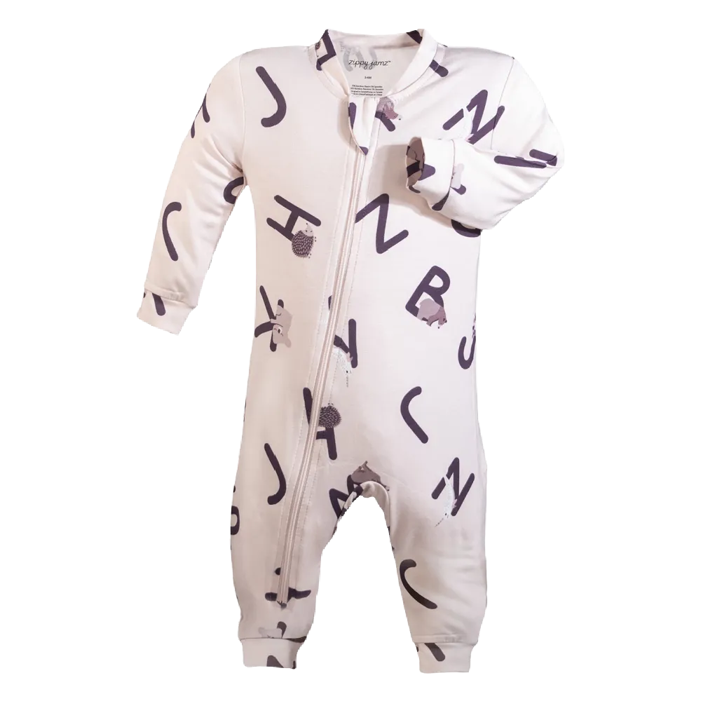 Zippyjamz Bamboo Sleepers - Alphajamz Purple